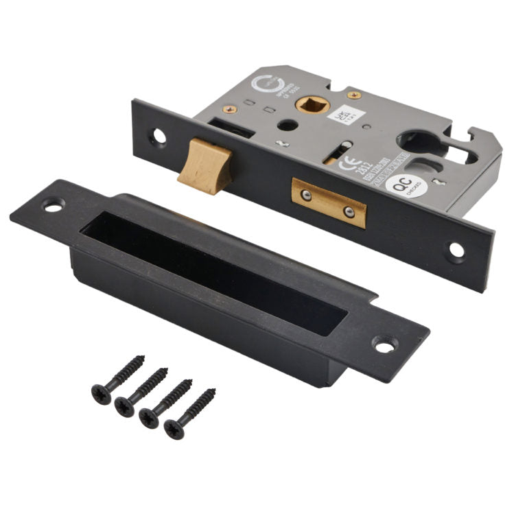 Eclipse 63mm Euro Profile Sashlock Black
