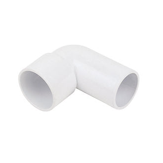 40mm Solvent Weld 90 Degree Conversion Bend White