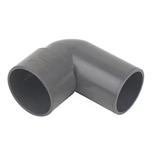 40mm Solvent Weld 90 Degree Conversion Bend Grey