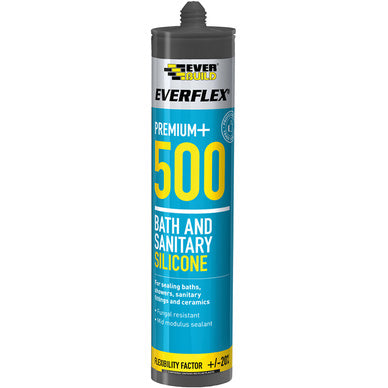 Everflex 500 Bath & Sanitary Silicone 295ml White