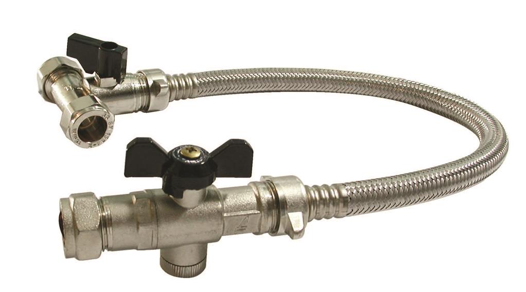 Combi Filling Loop Straight Iso Valve with Tee Valve