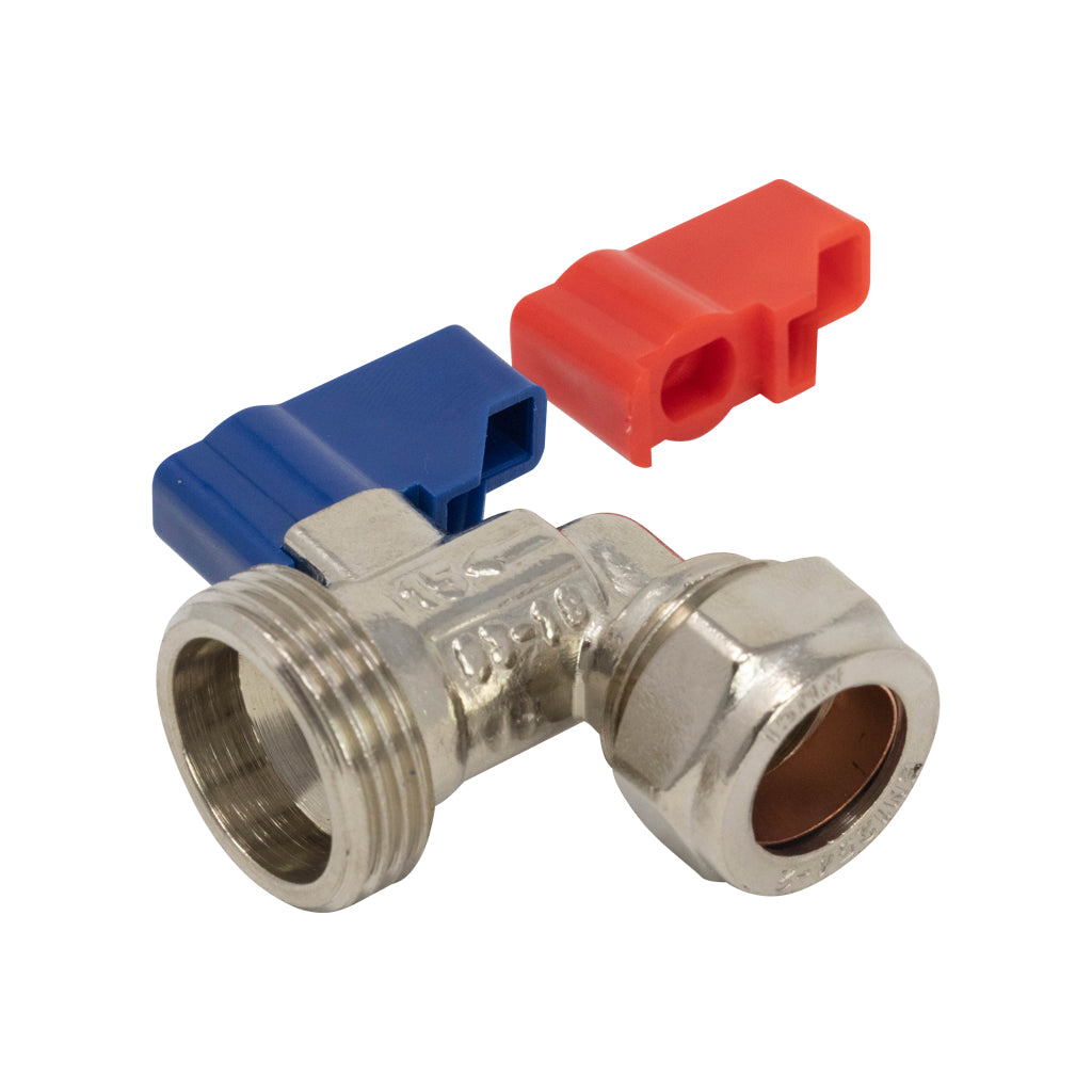 Angle Washing Machine Valve 15mm x 3/4"