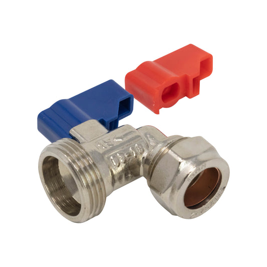 Angle Washing Machine Valve 15mm x 3/4"