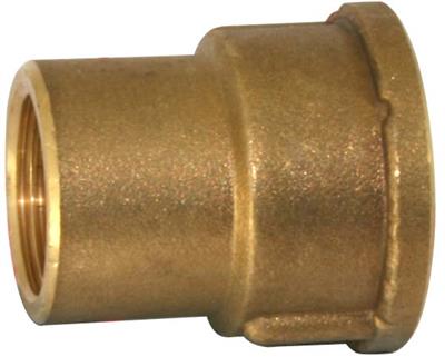 Brass Female to Female Reducing Socket 3/4" x 1/2"