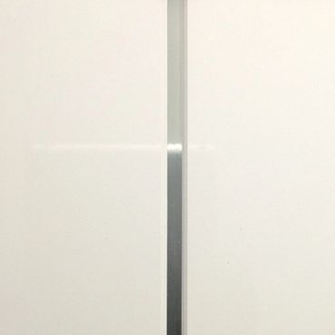 8mm Ceiling Panel Cladding 250 x 2700mm - White Gloss w/Chrome