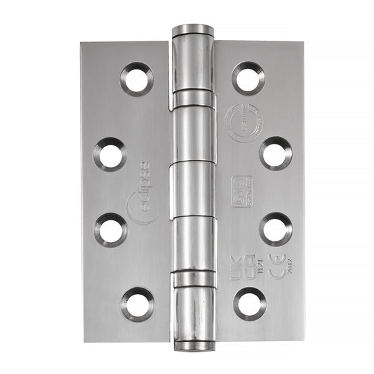 Eclipse 4" Ball Bearing Hinge Grade 13 Polished Stainless Steel 2pk
