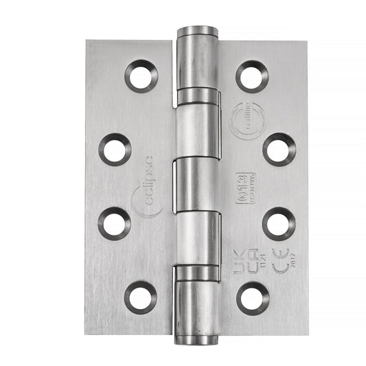 Eclipse 4" Ball Bearing Hinge Grade 13 Satin Stainless Steel 2pk