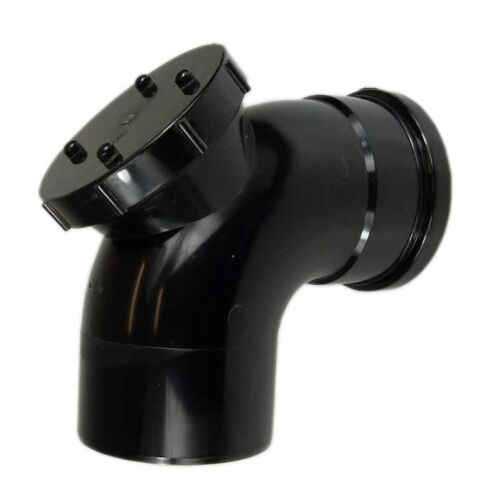 Push-Fit -Boss 92.5° Single Socket Access Bend Black 110mm