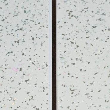 8mm Ceiling Panel Cladding 250 x 2700mm - White Sparkle w/Chrome