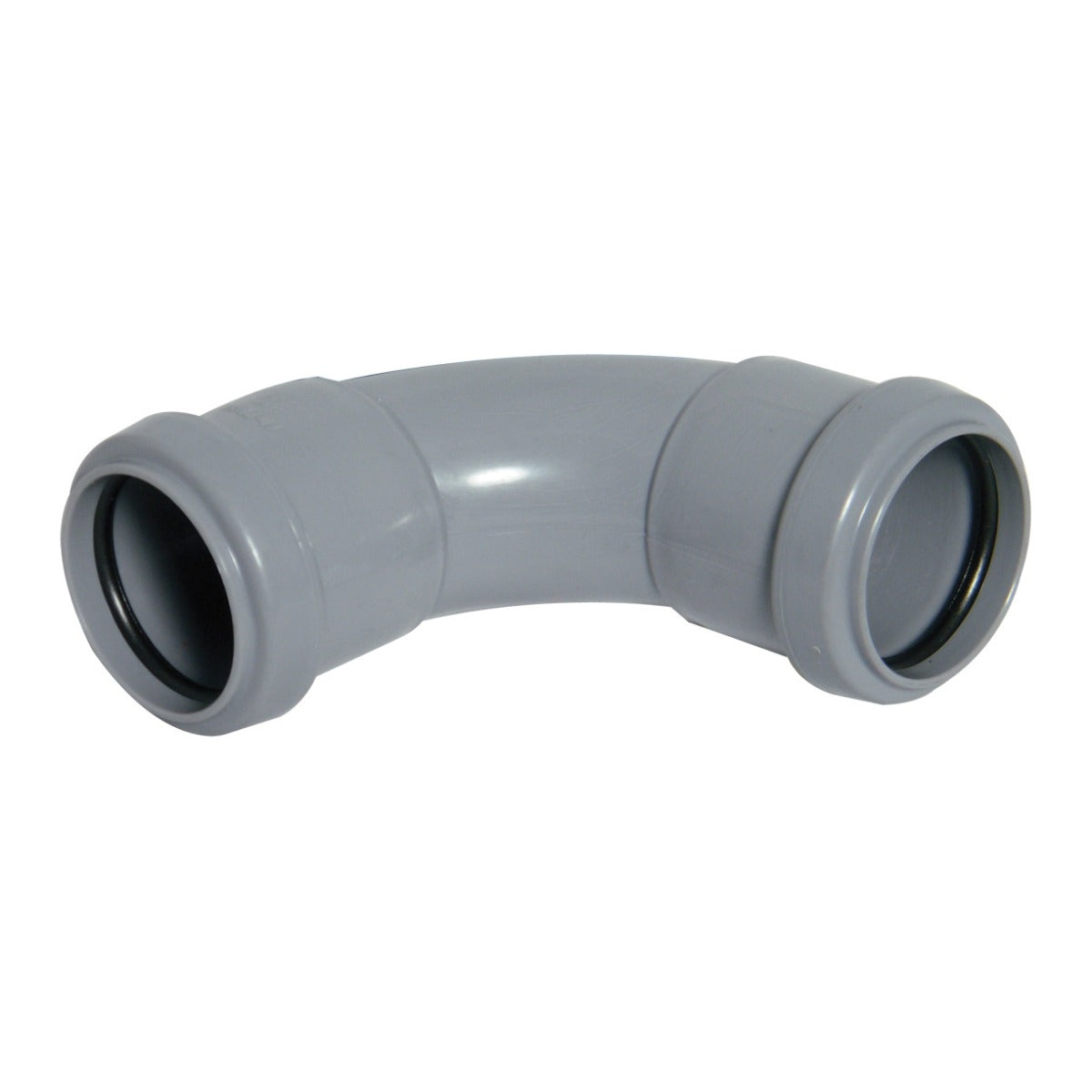 40mm Push Fit 90 Degree Swept Bend Grey
