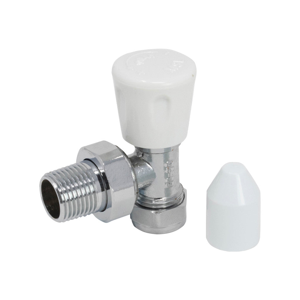 Angled Radiator Valve 15mm (3/4" Union)