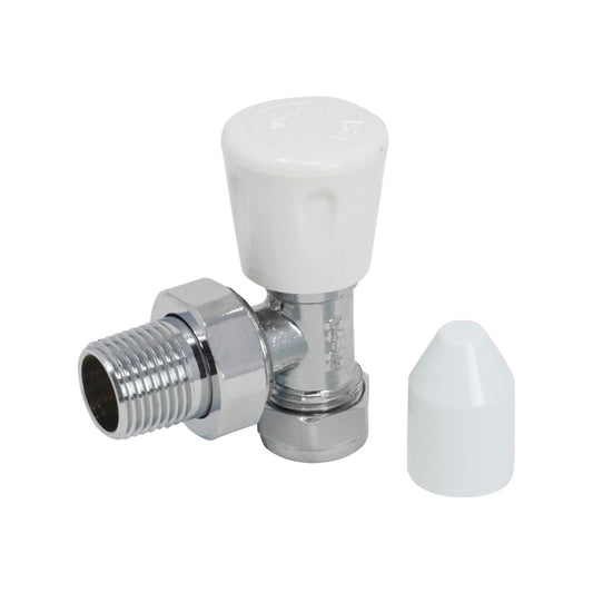 Angled Radiator Valve 15mm (3/4" Union)