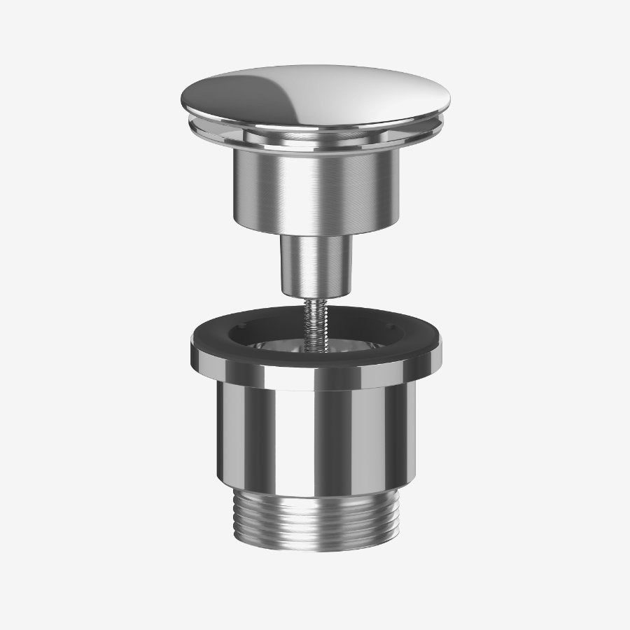 Viva Chrome Universal Clicker Basin Waste