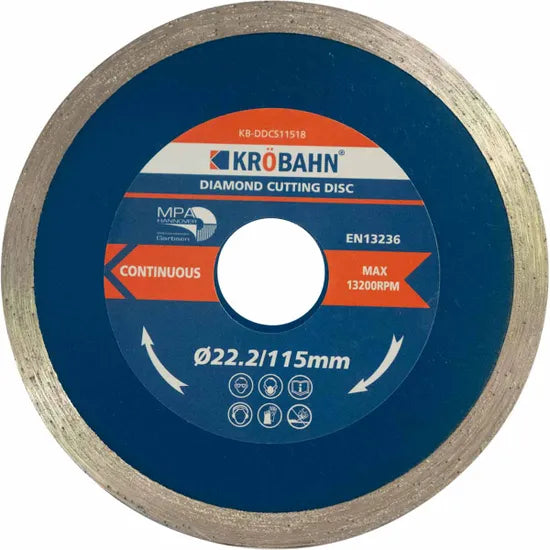 Krobahn 115mm Diamond Continuous Cutting Disc
