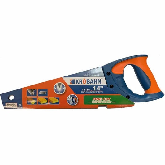 Krobahn Fine Cut Hardpoint Hand Saw 11TPI - 14"