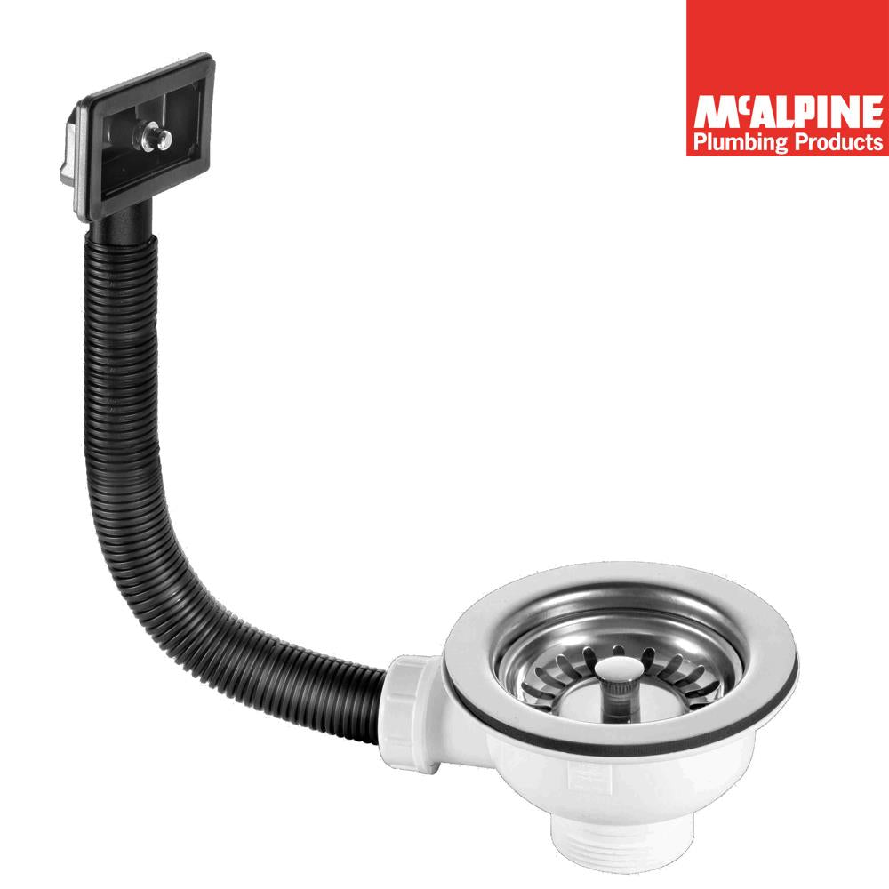 McAlpine Basket Strainer Waste Rectangular Overflow BWSTOFRS