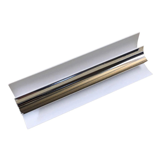 Internal PVC Corner 2.4m Chrome 10mm