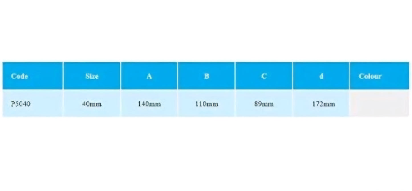 Multikwik Bath Trap - Low Level P5040 40mm Waste Trap - 50mm Seal
