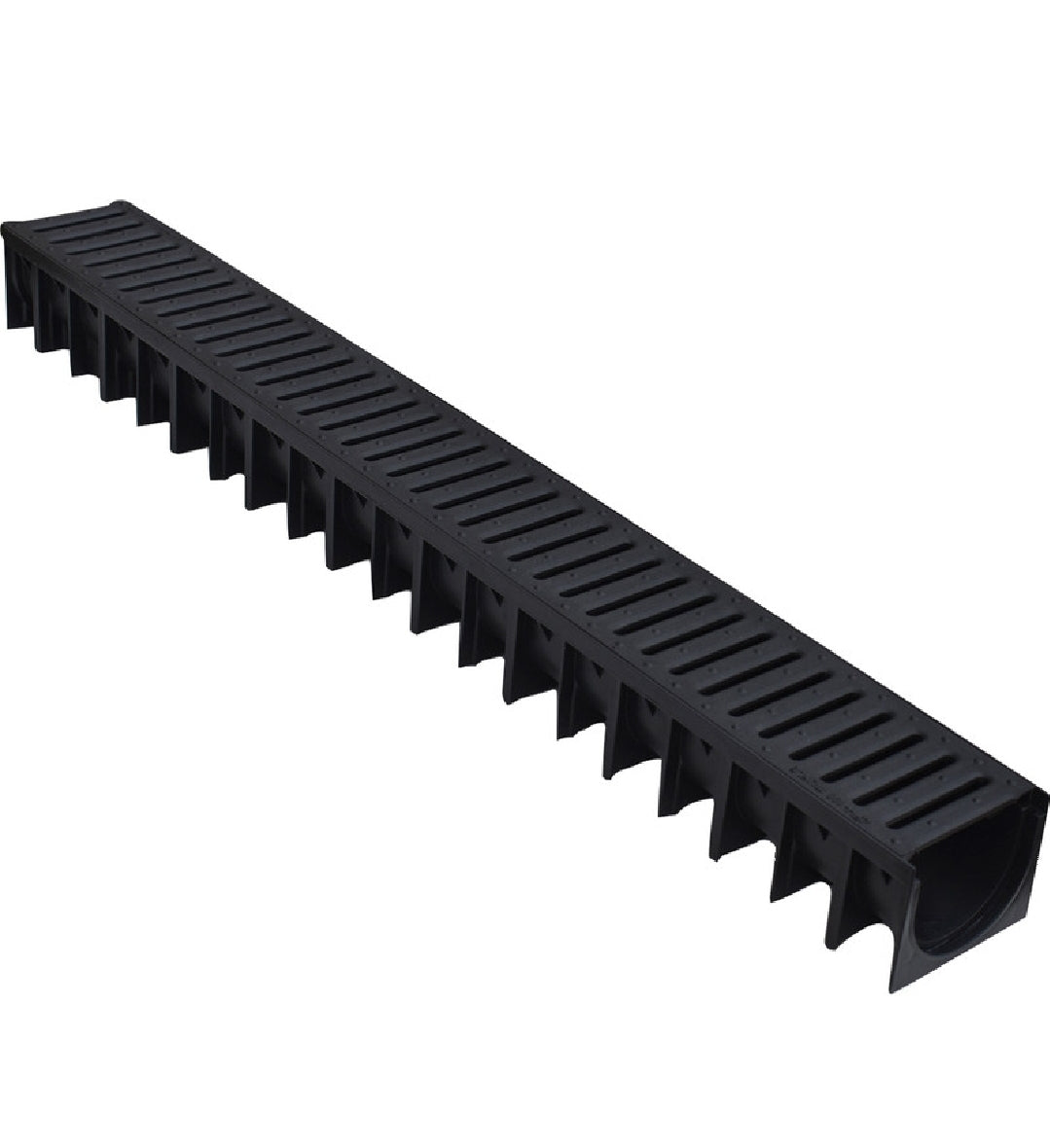 Drain Channel & Grating 1m Black Plastic Grating