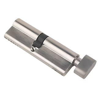 Thumb Turn Euro Cylinder 40/40 Lock Satin Nickel