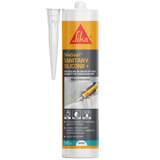 SIKA SIKASEAL 500 SANITARY + BATH KITCHEN SILICONE SEALANT