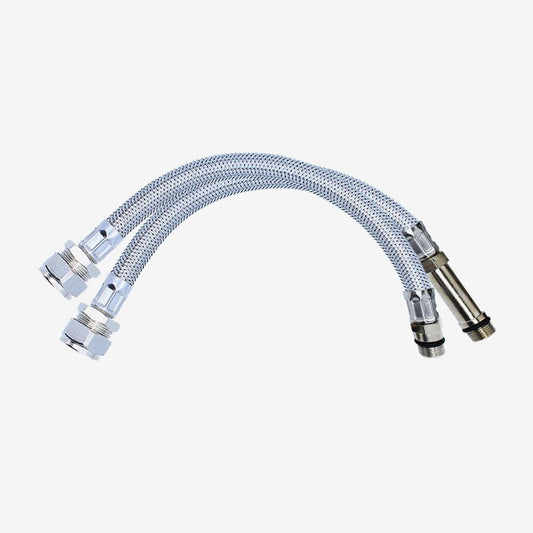 Flexible Tap Connector M10 x 15mm Monobloc Pair - 300mm Long