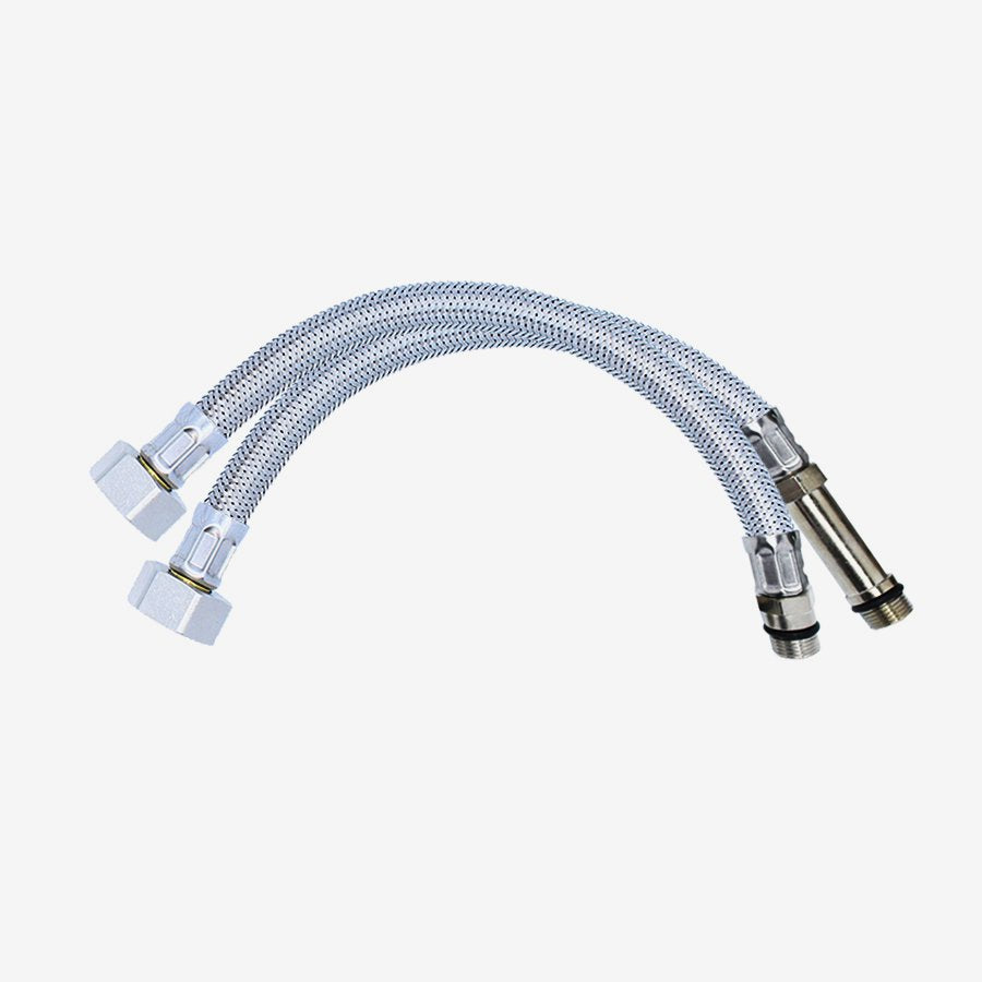 Flexible Tap Connector M10 x 1/2" Monobloc Pair - 300mm Long